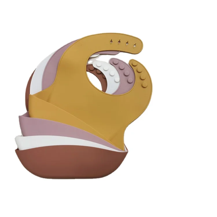 
2021 NEW hot Selling Waterproof Bibs Baby Bibs for Babies and Toddlers Baby silicone Bib support customized 