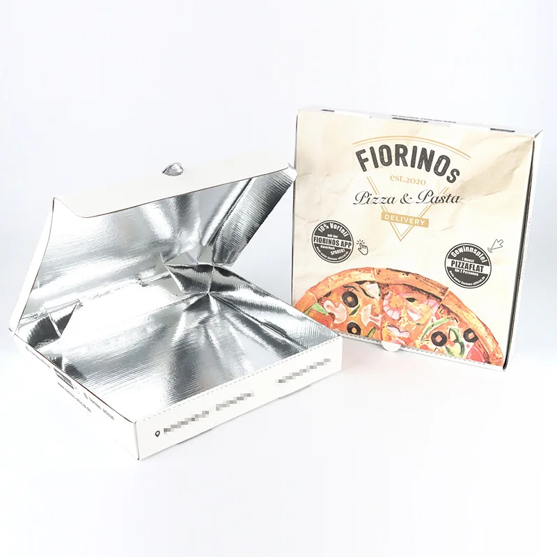 wholesale kraft paper Insulation pizza box disposable fast food packaging custom printed pizza boxes carton