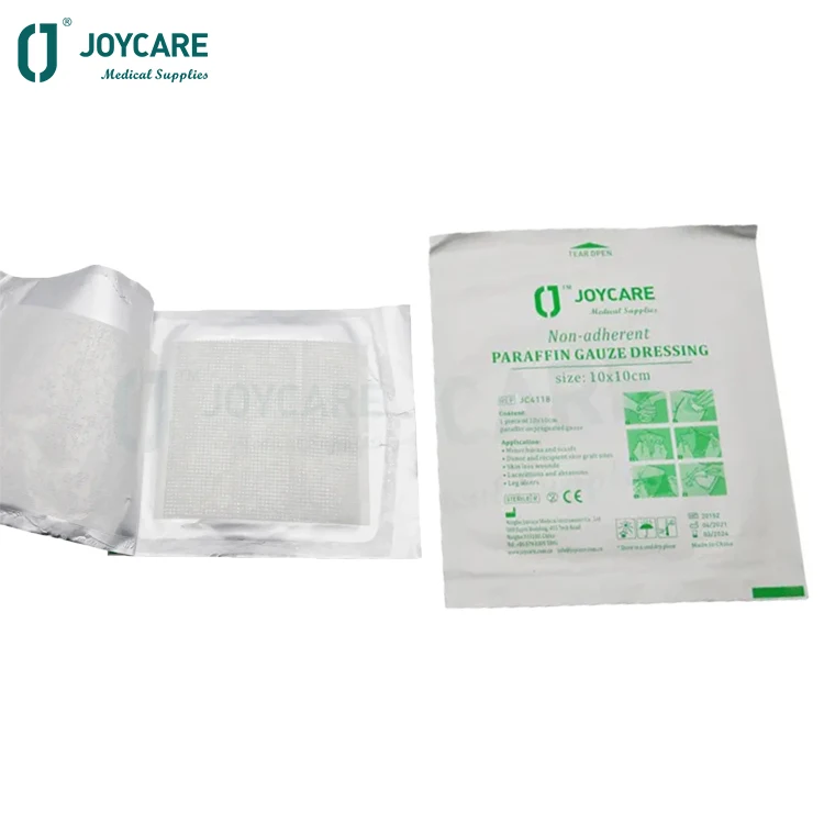 Hot Selling Medical High Quality Sterile Surgical Dressing Paraffin Gauze Swab Wound Care