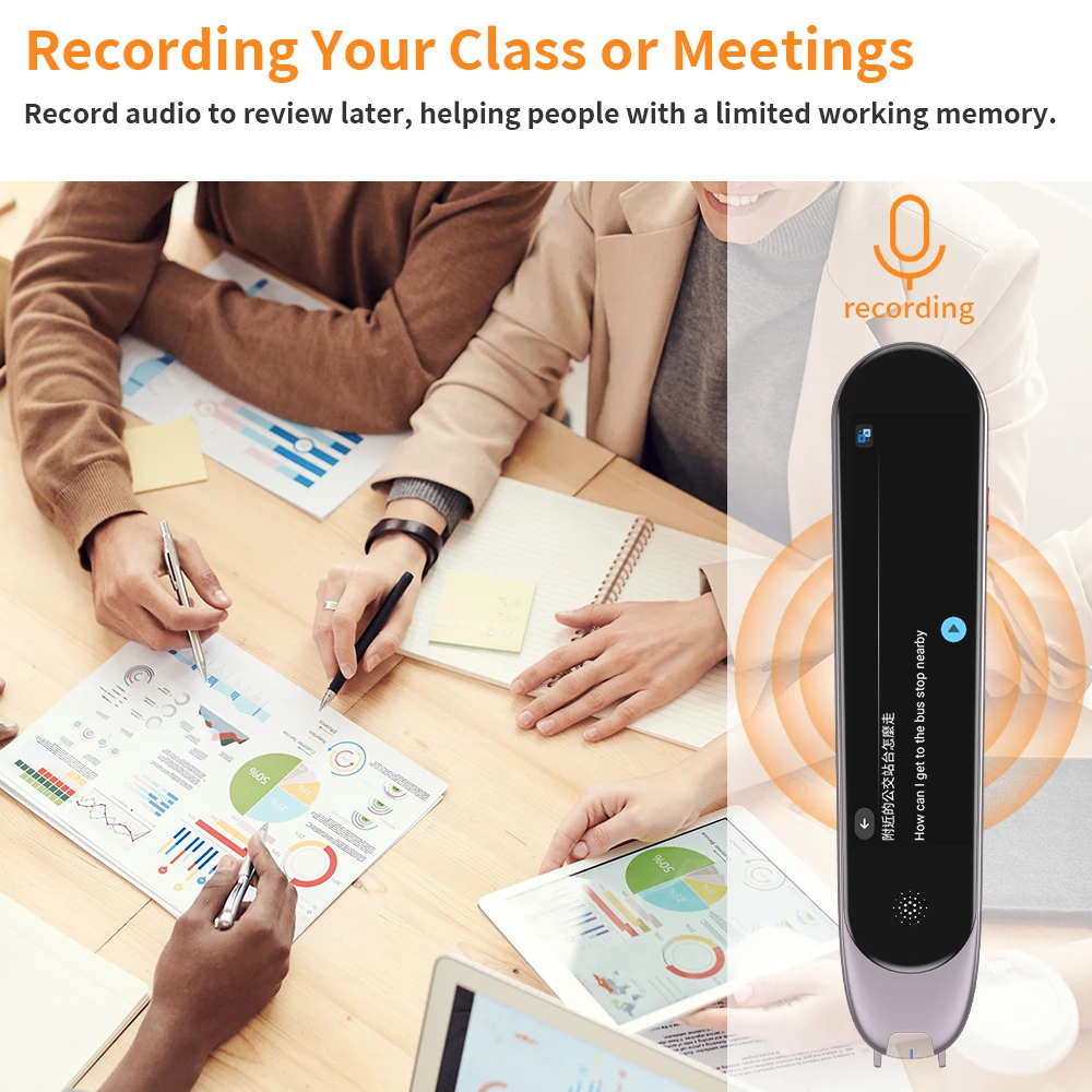 Hot sale scanner read pen translator 12 languages text scanning 112 languages voice translation pen for student