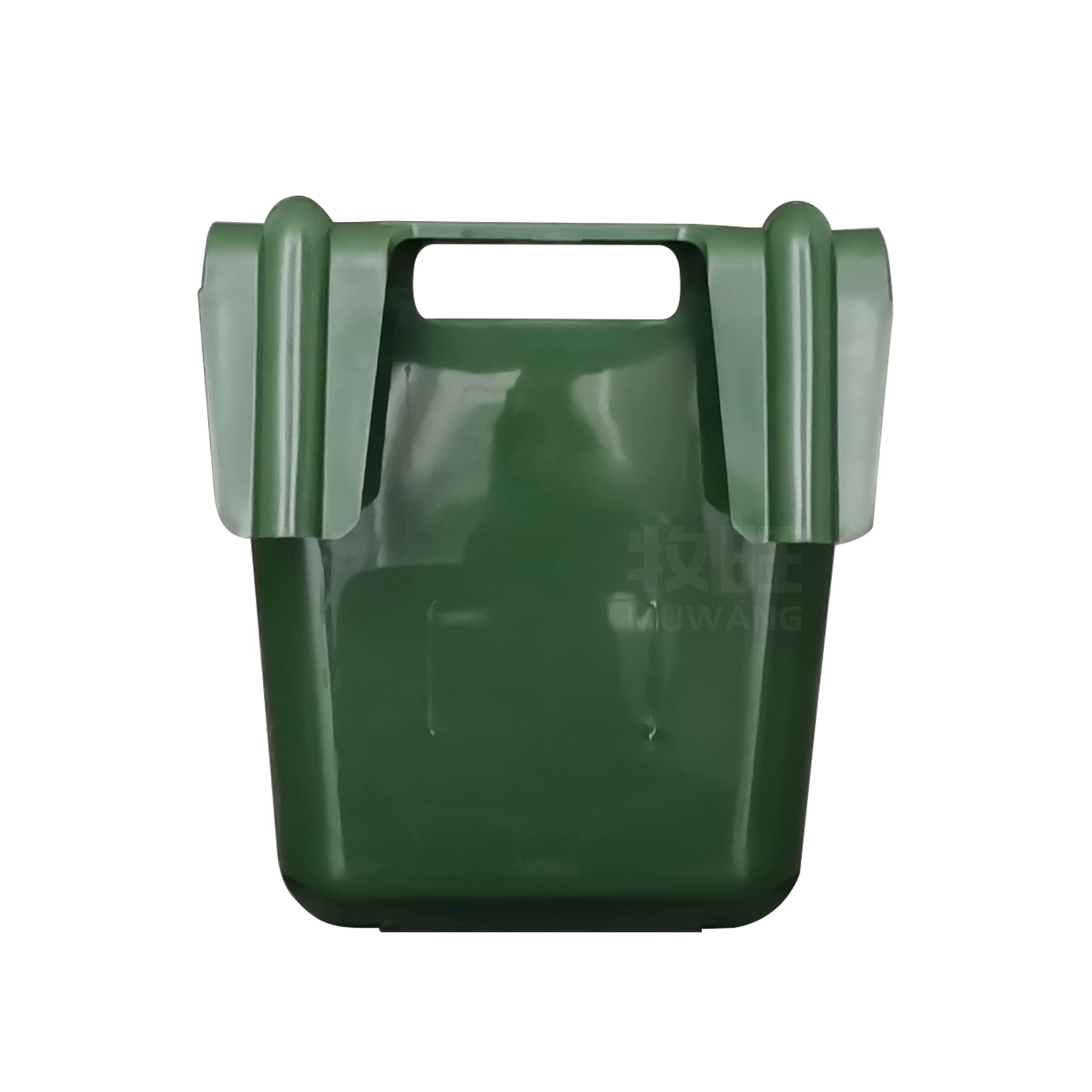 14L Animal Feeder Plastic Hook Over Feeder Livestock Horse Pets Feed Bucket