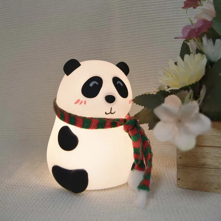 Custom ODM Mini Lovely Rechargeable Big Face Rabbit Lamp Touch Silicone Bunny Lamp for Kids Light Up Silicone Animal Night Light