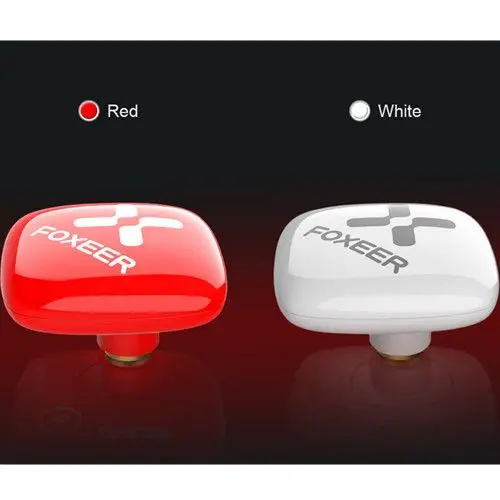 Foxeer Echo Patch 5.8G 8DBi RHCP FPV Antenna SMA Male White/Red for RC Drone