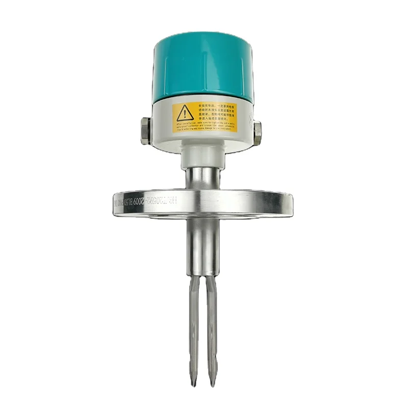 High-sensitivity measurement of fuel tank level, high and low frequency fork level switch sensor