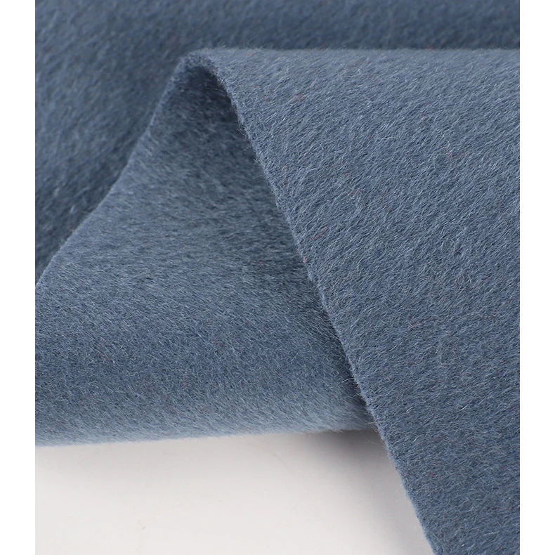 Double-faced woolen fabric high quality 10 cashmere 90 australasian wool fabric for winter coat