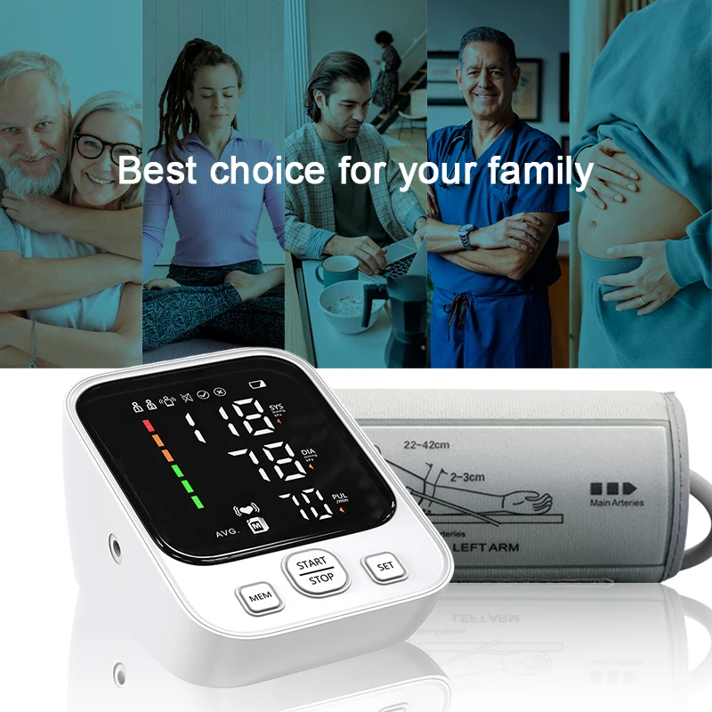 Blood Pressure Monitor Upper Arm Digital Fully Automatic Pulse Measurement Blood Pressure Measurement Large with Large Cuff