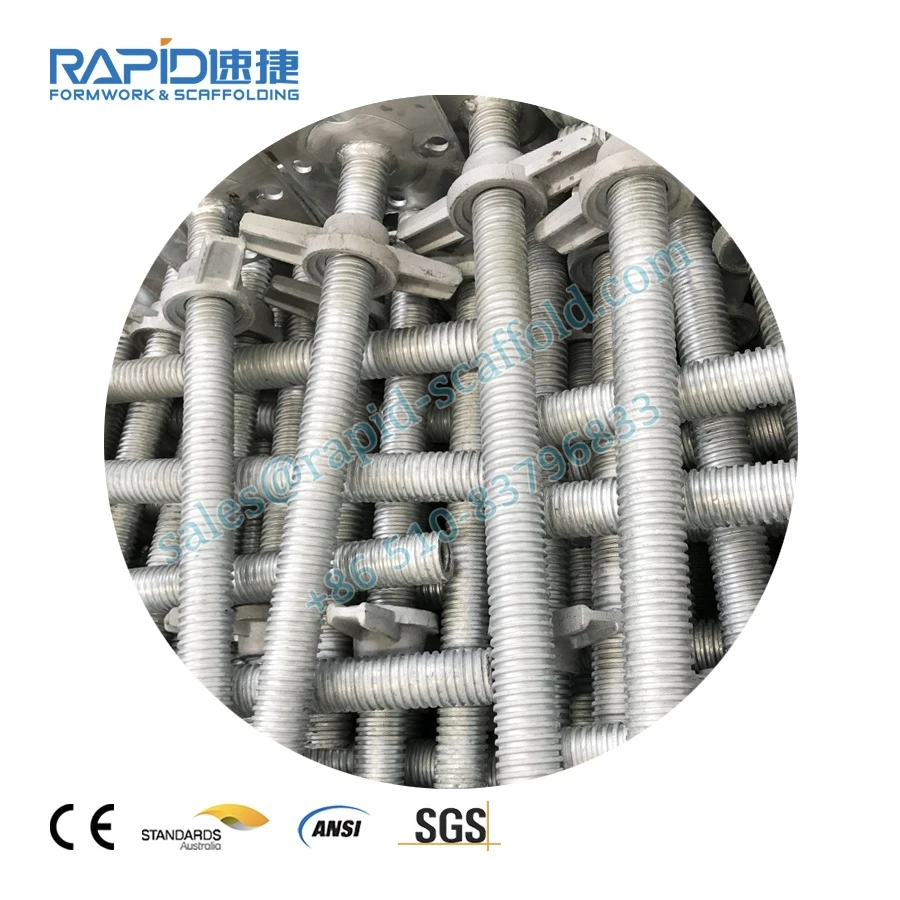 High quality electro galvanized steel adjustable Scaffolding Parts 0.6m 1.97 Andamios Jack Base for sale