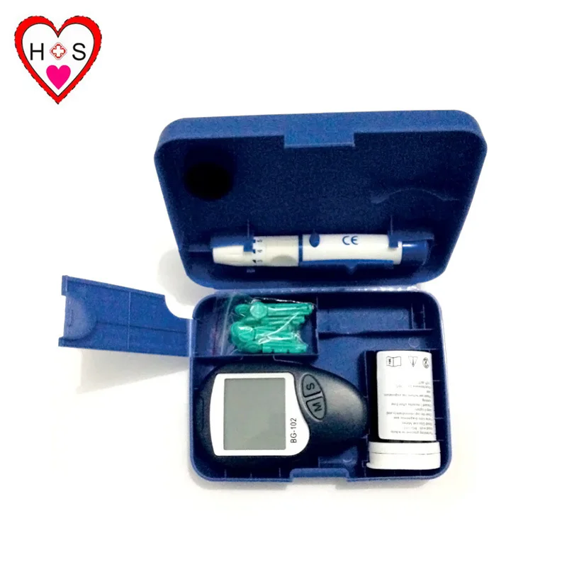 Automatic Household Blood Glucose Meter High Sensitivity Monitor for Elderly & Pregnant Women Includes Test Paper