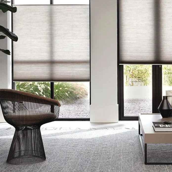 Honeycomb curtains home and hotel blackout pleated blinds blackout