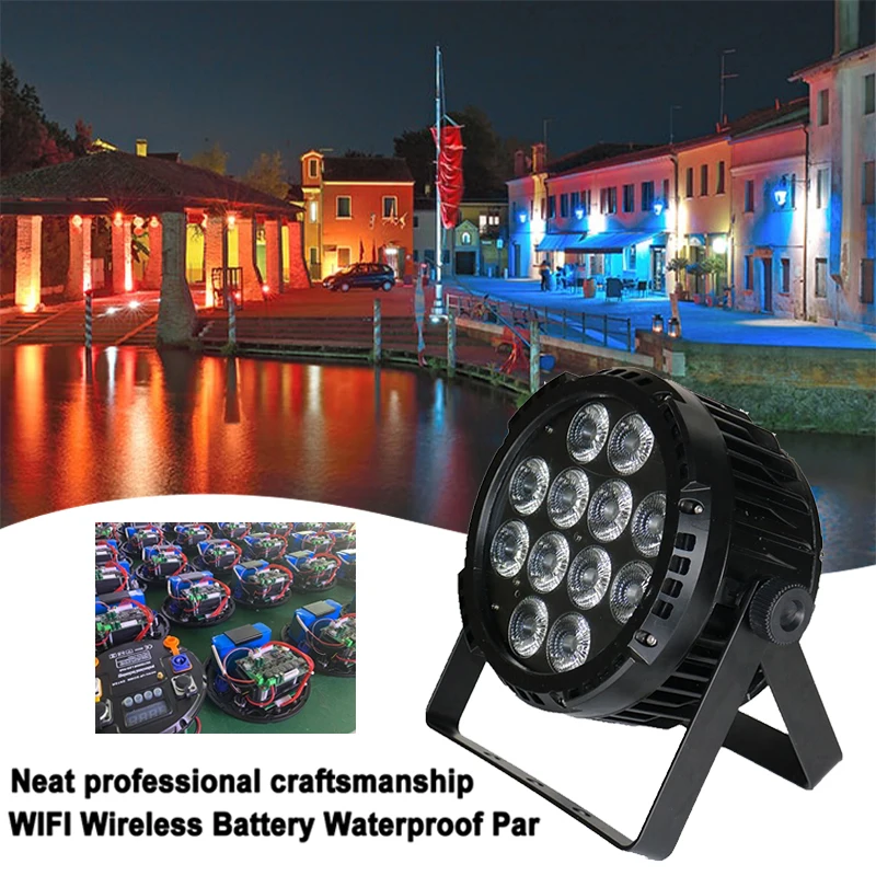 Grace WIFI Wireless DMX Waterproof Par Set Touch Display Battery LED Par DJ Stage Lights