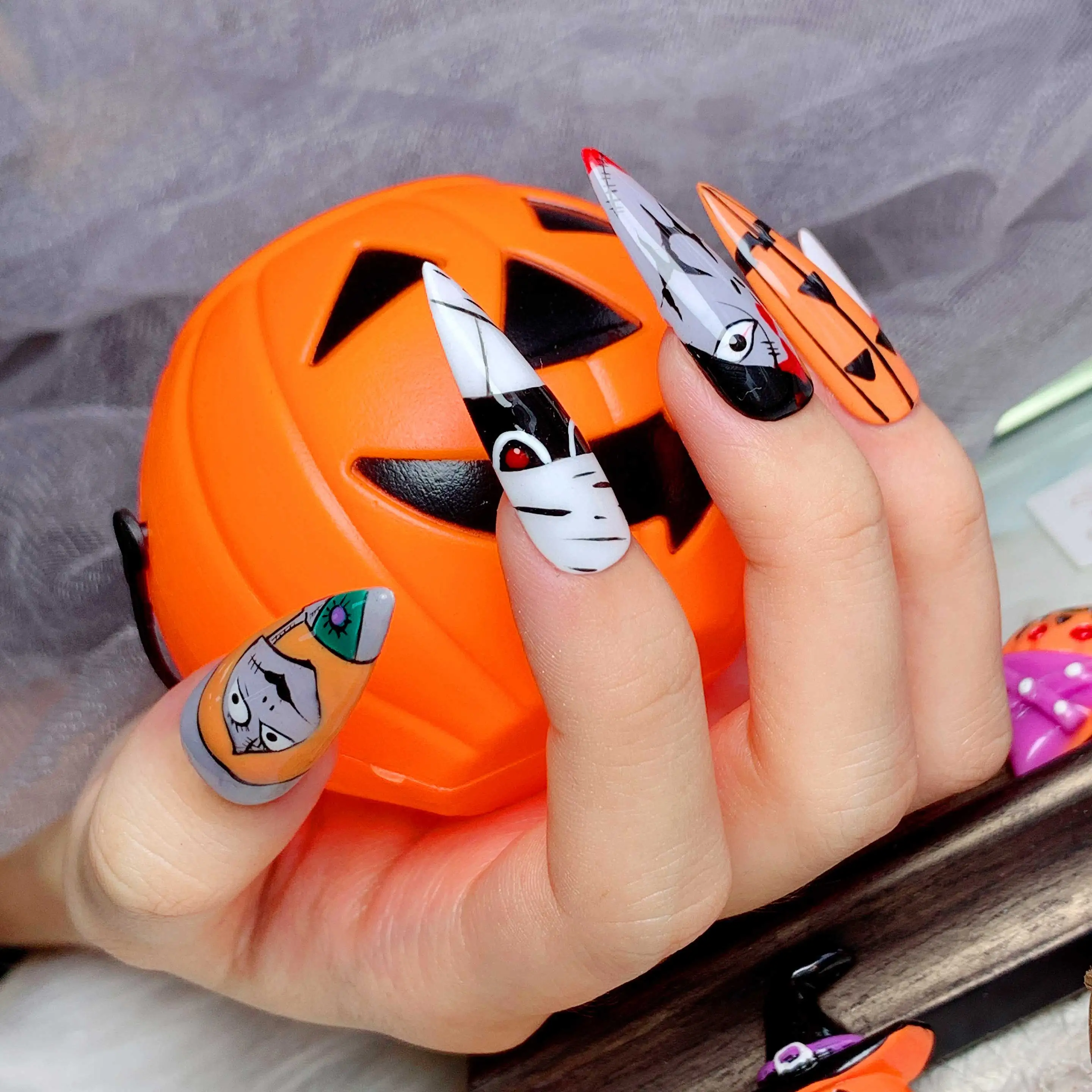 Best gift for Halloween gel nail polish set gel polish kit high value Cost-effective OEM private label Nail Art Beauty DIY