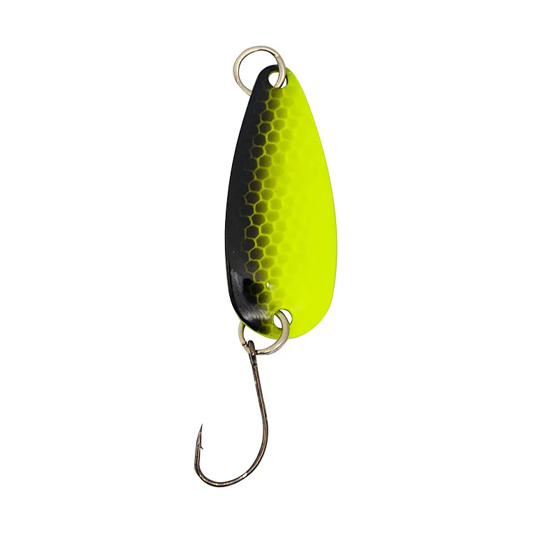 Metal Fishing Spoon Lures 3.5g 40mm With Sharp Single Hook Spoon Blanks Fishing For Mackerel Bass Trout Fishing