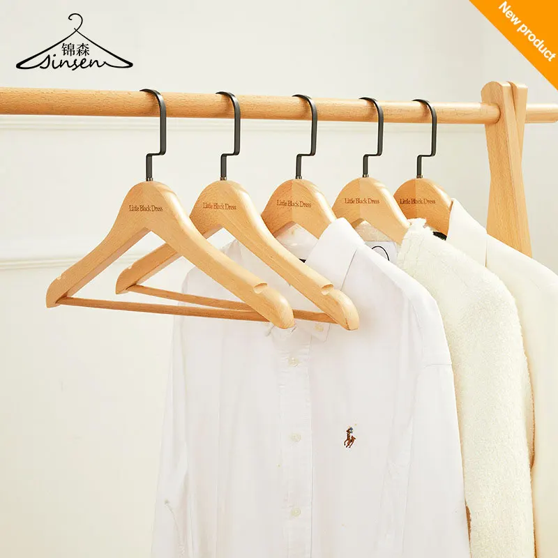Best-Seller Assessed Cheap Wholesale Supermarket Supplier GLORY Popular Non Slip Notched Closet Suit Wooden Hanger for Cloth