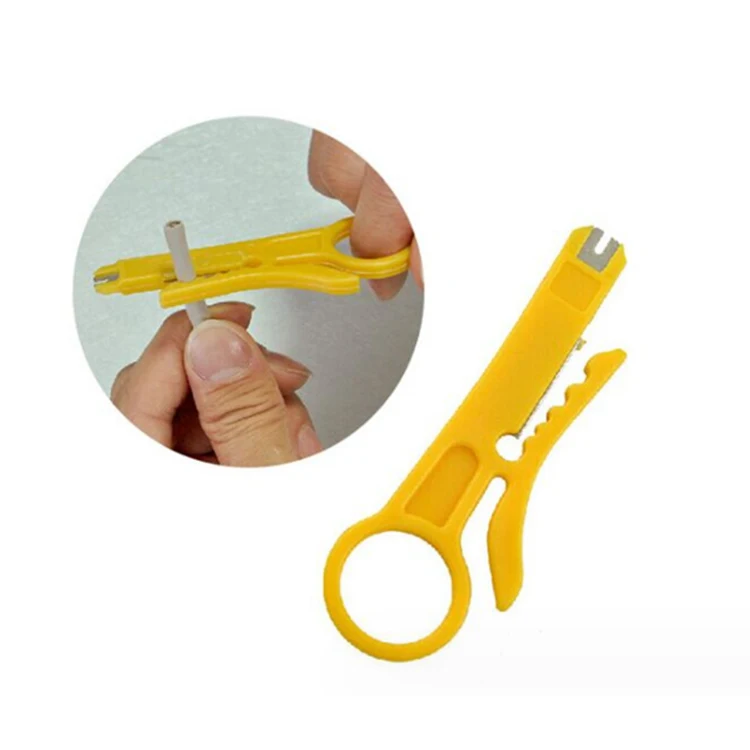 High Quality ratchet manual hydraulic self adjusting stainless coax cable stripping rotary wire stripper