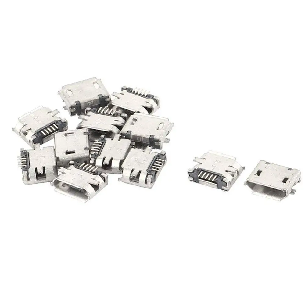  Eiechip 100 шт./лот Micro USB 5pin типа B гнездовой разъем для мобильного телефона 5-контактный