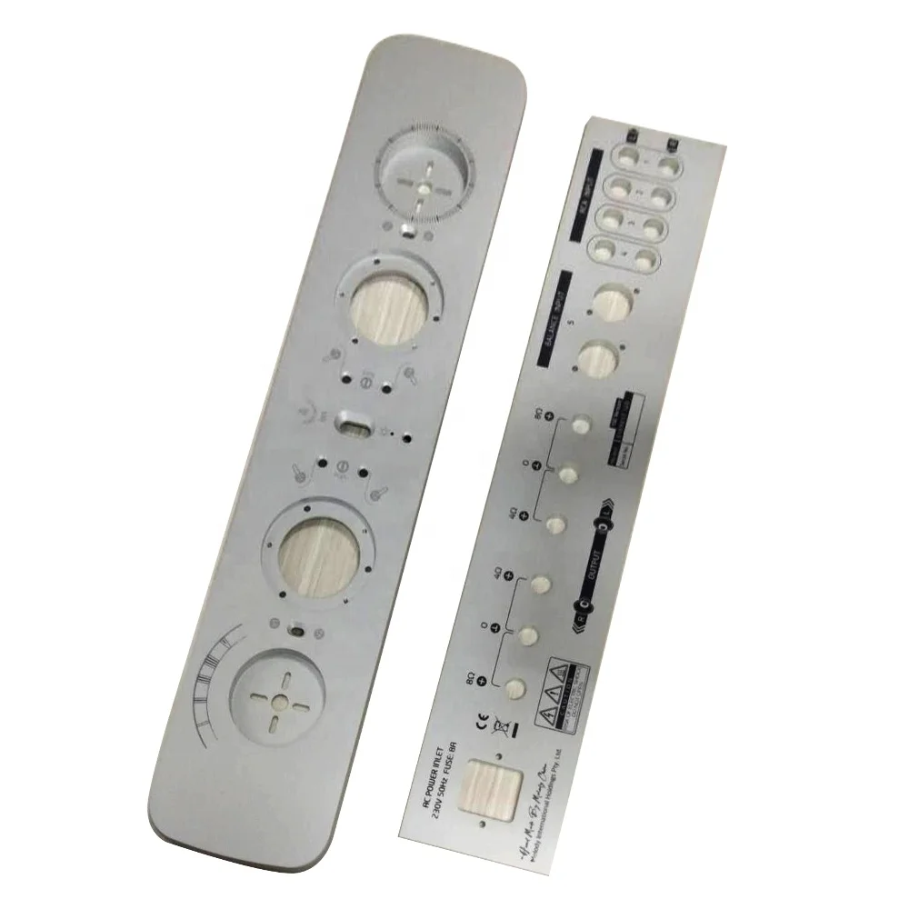 aluminium frame for smart switch anodized faceplate with etch and fill graphics lcd touch control panel