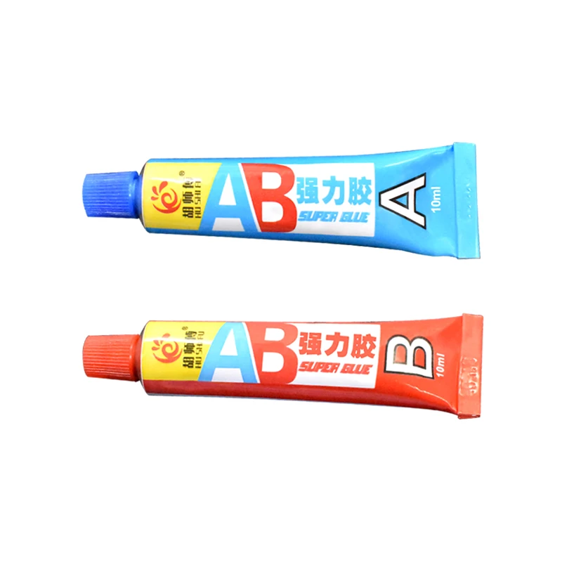 MIGOBON HU SHI FU AB Super Glue 40g+40g Bonding Metal Ceramic Plastic Wooden Jade Toys Car Parts AB Super Glue 40g+40g