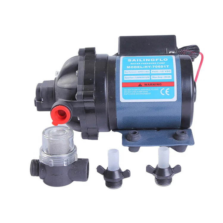 SAILINGFLO high quality NEW 7GPM small electric 60psi 24v dc water pump marine pumps
