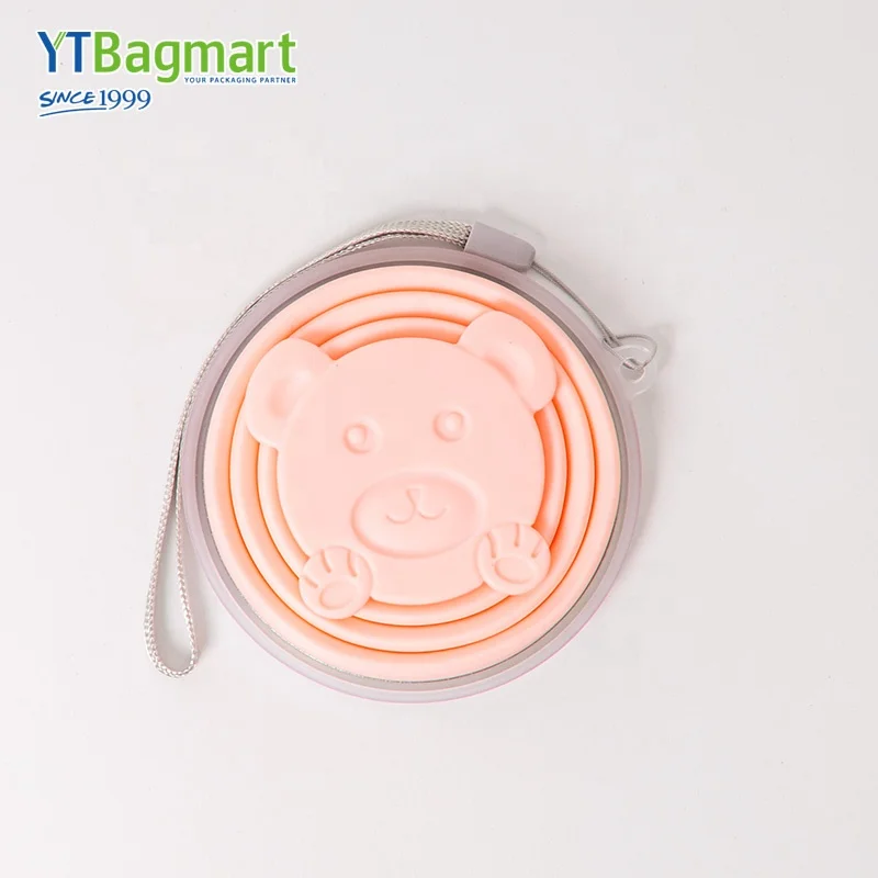 Hot Selling Silicone Folding Cup Outdoor Sports Collapsible Cups Camping Silicone Foldable Water Cup