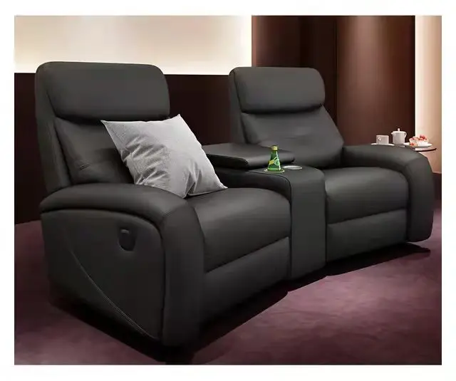 Latest Design  Eco-Friendly PU Electric Single Seating Home Cinema Seats Recliner Chair Movie Home Theater Furniture for Sale