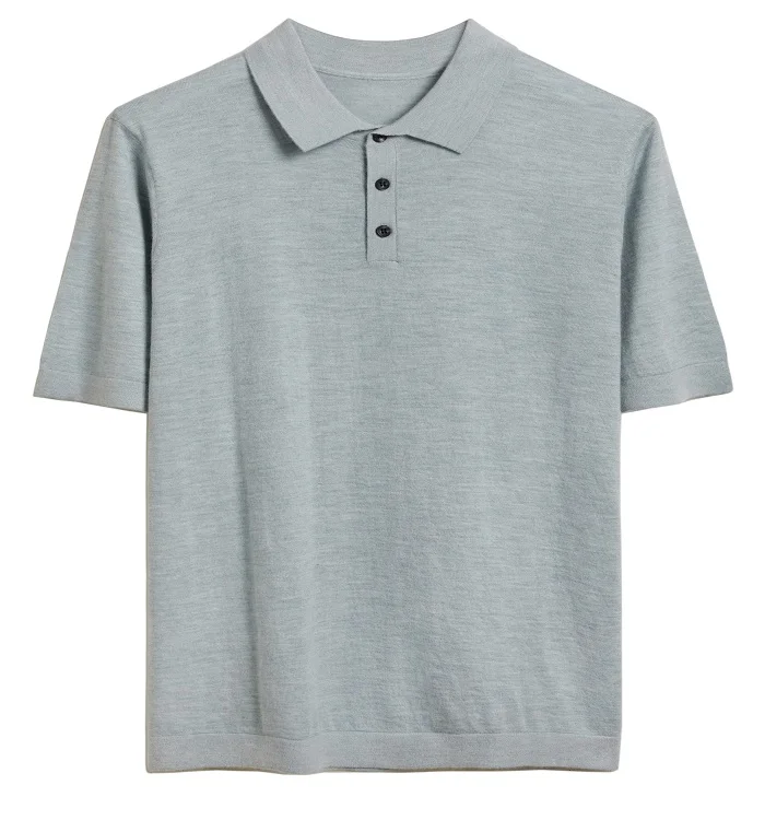  Outdoor Cashmere Turn Down Collar T- Shirt For