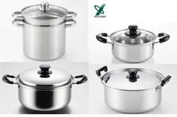 Japan Shinko without scorching stainless steel soup pot with lid