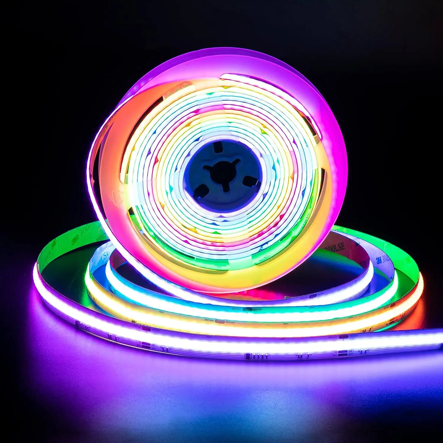 ESann DC 24V High Lumen Density Fob LED Strip Lig 9.84ft/3M 840leds/M Cob RGB Light