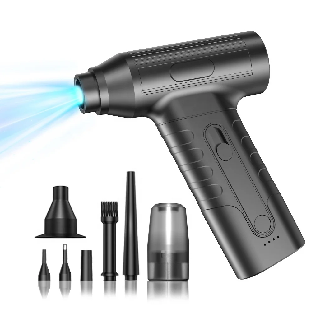 Handheld Compressed Electric Air Duster Cordless Air Blower Mini Turbo Jet Fan For Cleaning
