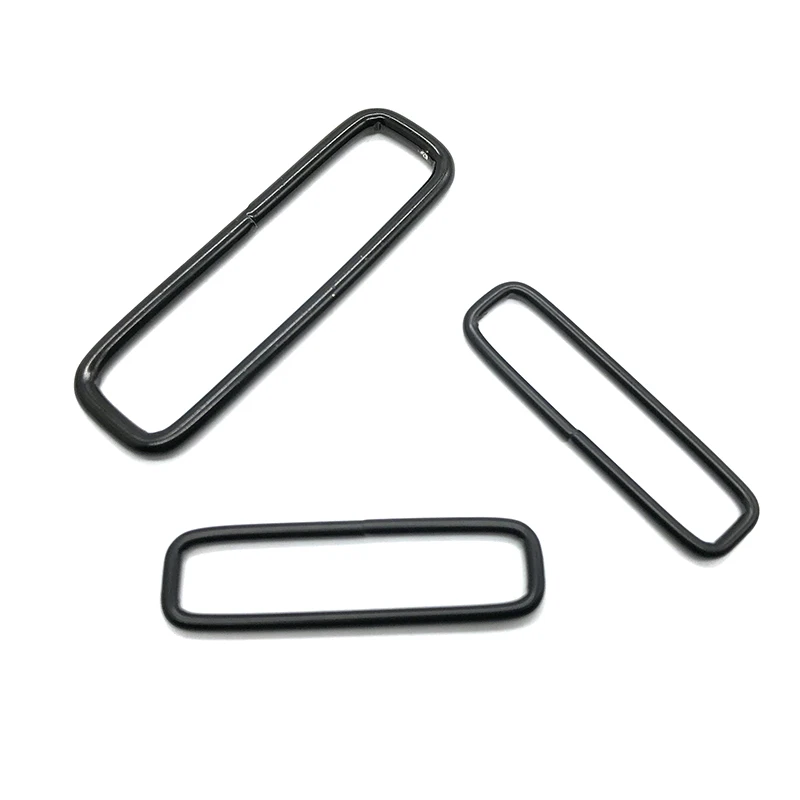 d ring black metal steel d-ring handbag hardware iron buckle lifting 10mm 20mm 21mm 25 mm 80mm metal rectangle d ring