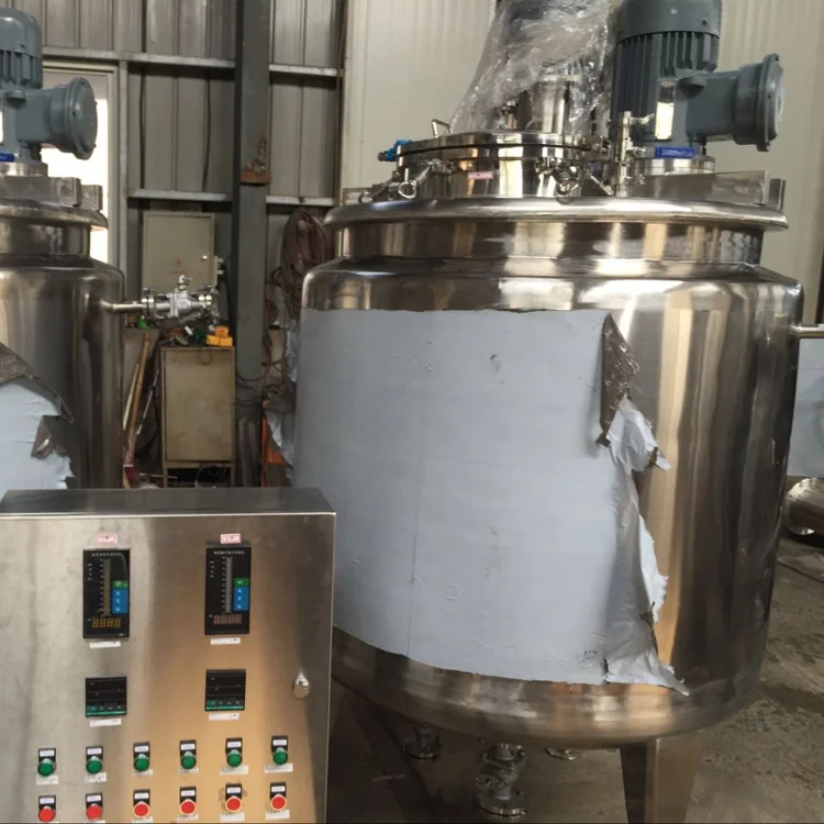 316l Stainless Steel Vacuum Homogenizer Cream Cosmetics Lotion Making Machine Emulsifying Mixer Tank With Agitator