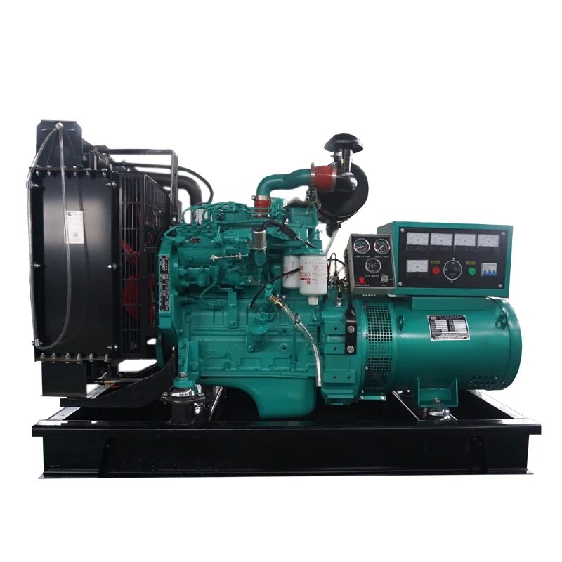 Natural gas generator LPG water cooled ISO CE 3phase 60hz 1800rpm 50hz 1500rpm 40kw 50kva Open style industry