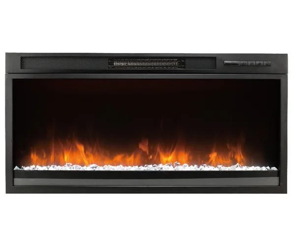 36 inch Wood electric fireplace led fire insert electrical fire fireplace electric