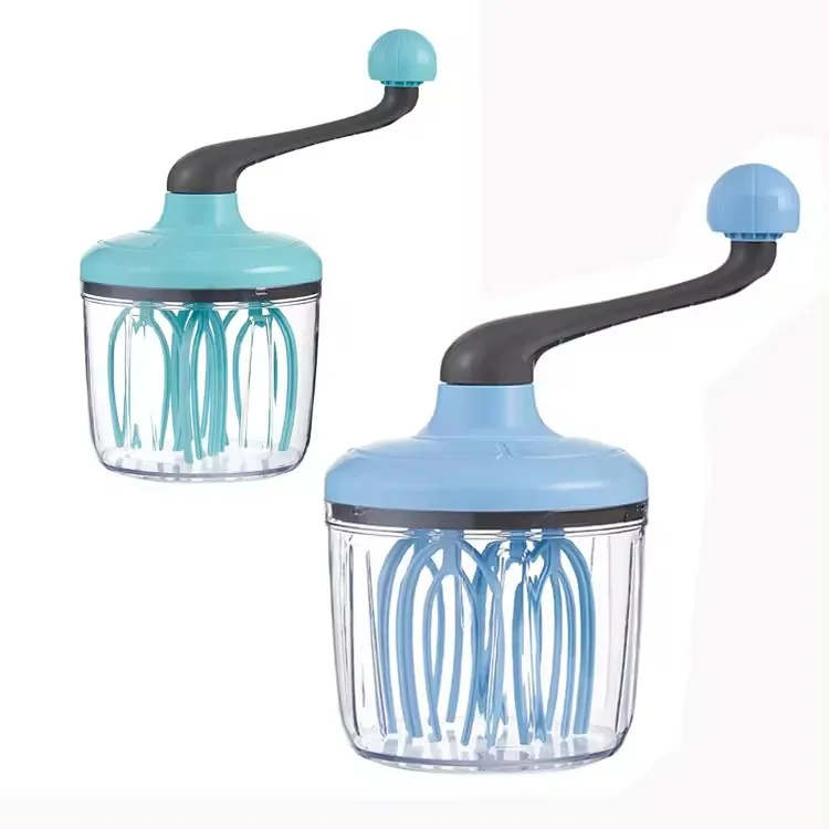 Portable New style Manual Hand Held Push Rotary Egg Beater Whip Egg White Baking Egg Beater Whisker Mixer Household Baking Tools