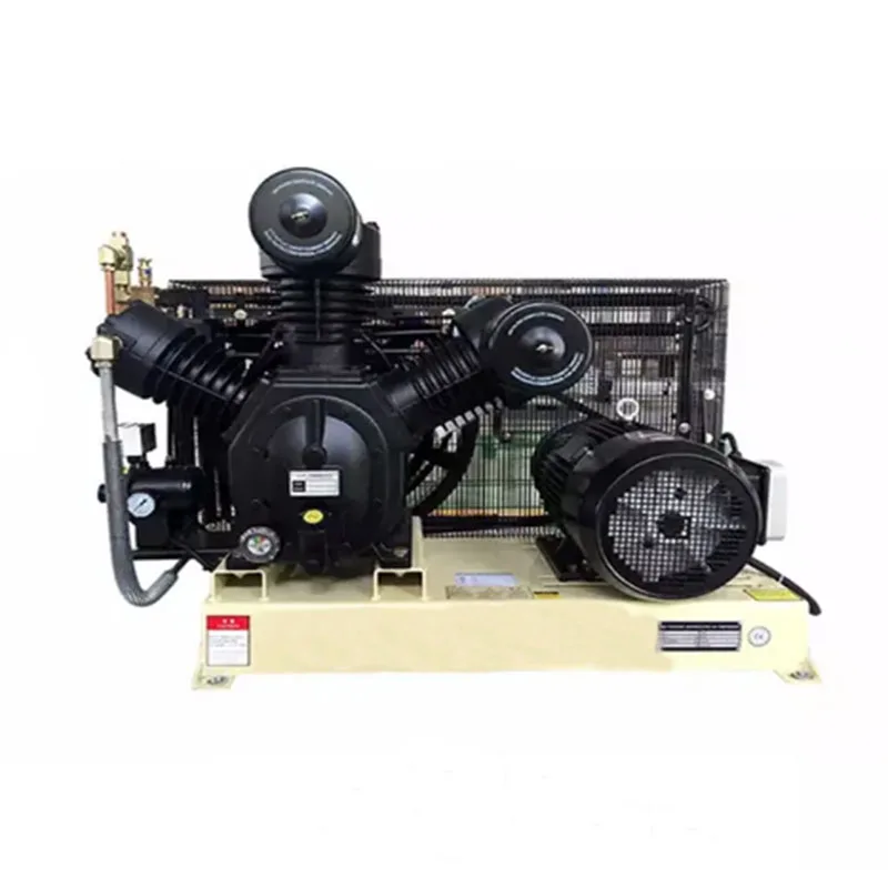 High Quality 30bar 40bar 7.5KW 3 Cylinder 2-stage Piston Air Compressor with Air Tank