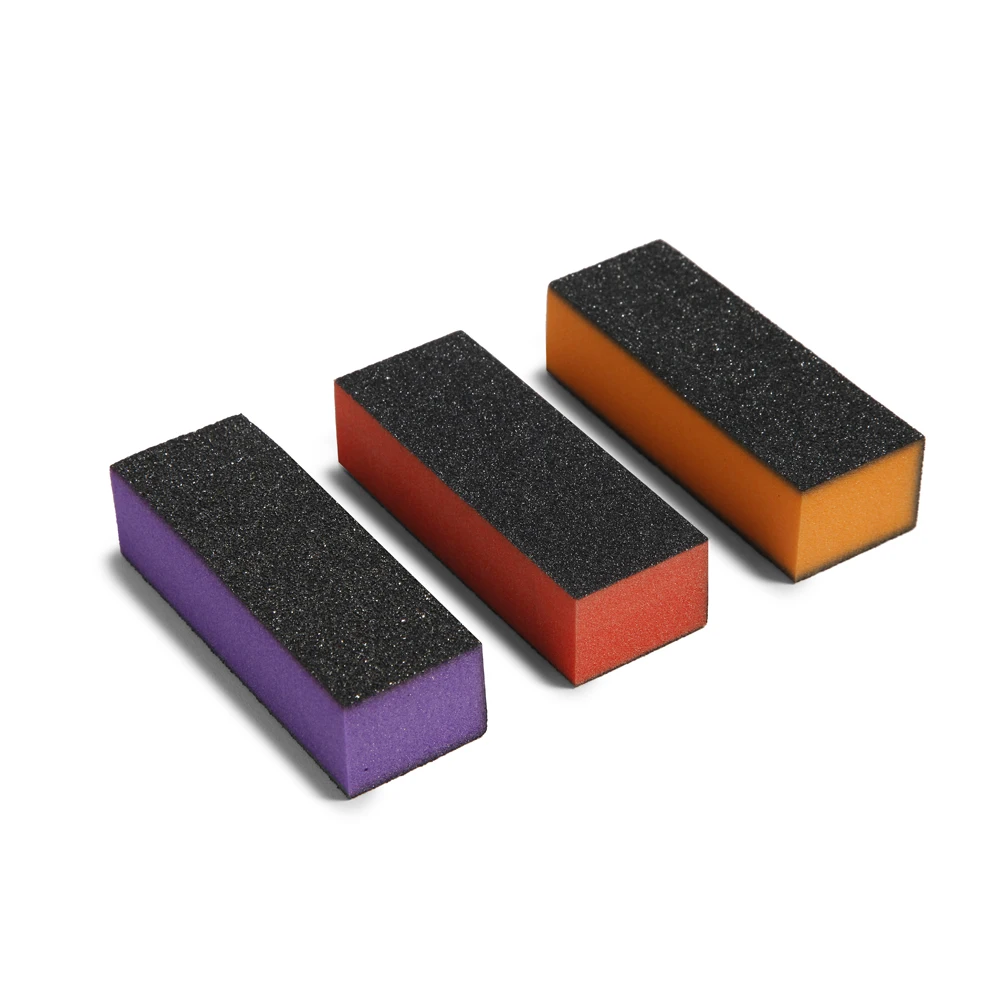 Hot sale black nail buffer and files 4 way block bulk acrylic custom soft products pad 180/100