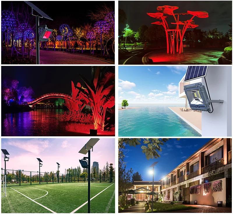 2023 new design Most powerful 100w 6500k solar led flood light 60W 200w 300w 400w 500w solar led flood light 600 w