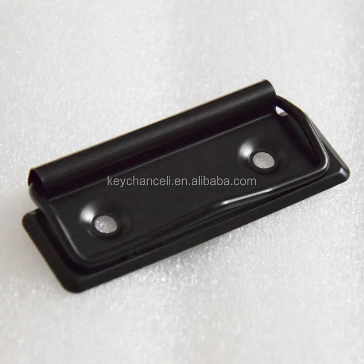 Высококачественные офисные принадлежности 70 мм матовый черный плоский металлический зажим