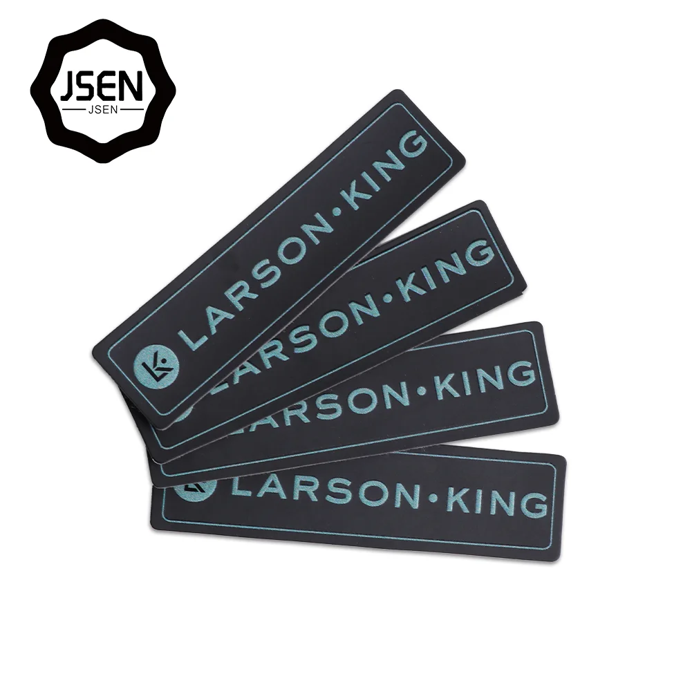 Manufacturer OEM LOGO Sewing on Clothing Bag Deboss Emboss Print Laser Synthetic Leather Label Tag Patch