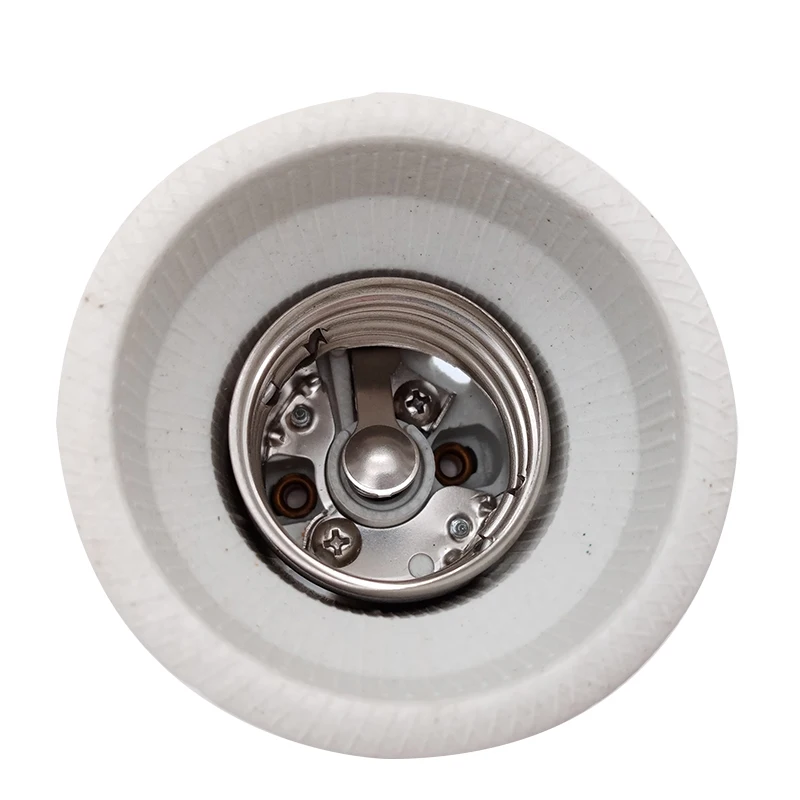 E40 Ceramic Threaded Light Socket Screw-in Light Bulb Socket Replacement  Porcelain Lamp Holder