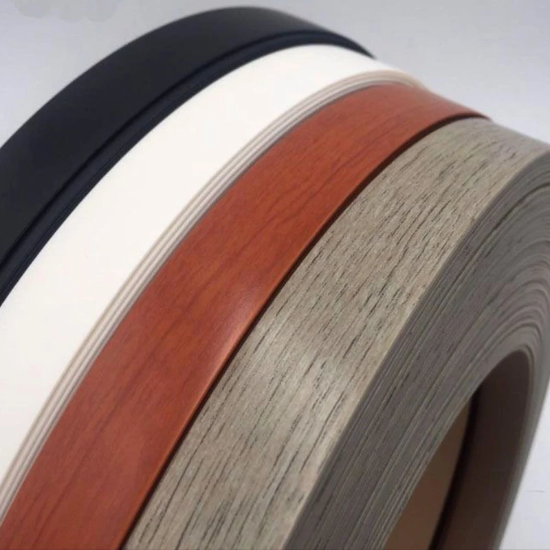 High Quality 2*22mm Wood Grain Matt Finish PVC Edge Strip from Professional Trustworthy Factory