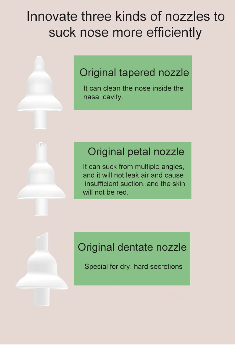 Низкая цена силиконовый детский пылесос Электрический Детский носовой аспиратор с музыкой