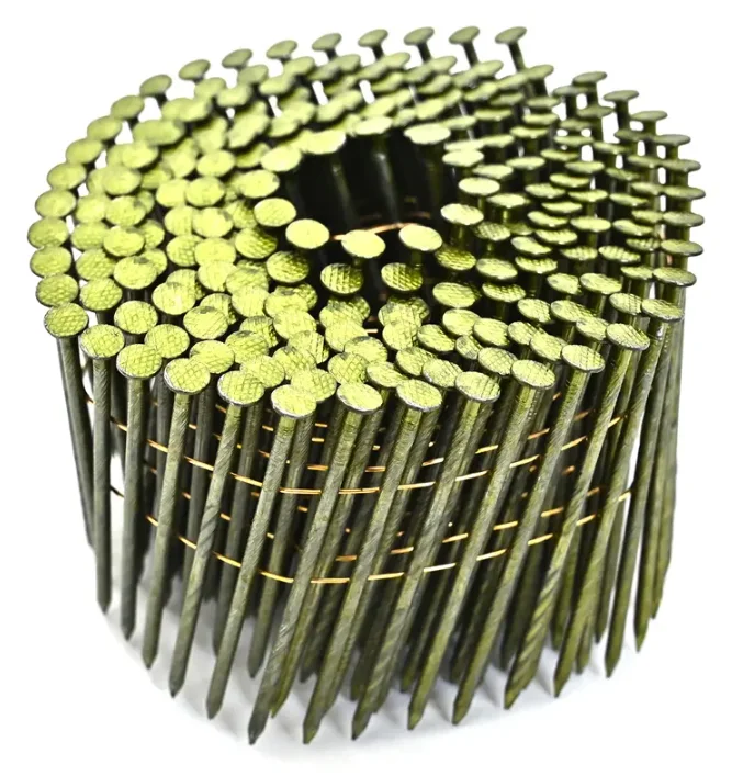 Ex-factory price Cu-al electrogalvanized length 25-100mm coil roofing nails