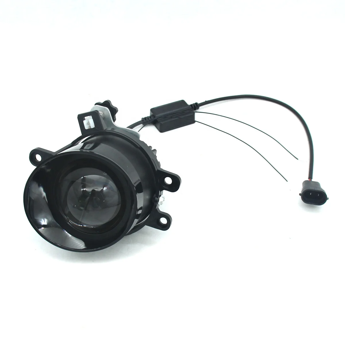 WINAUTO General lens LED fog light DRL For Toyota Prado Corolla Camry Highlander tri-colors bi-led dual-light fog lamp 3 inch