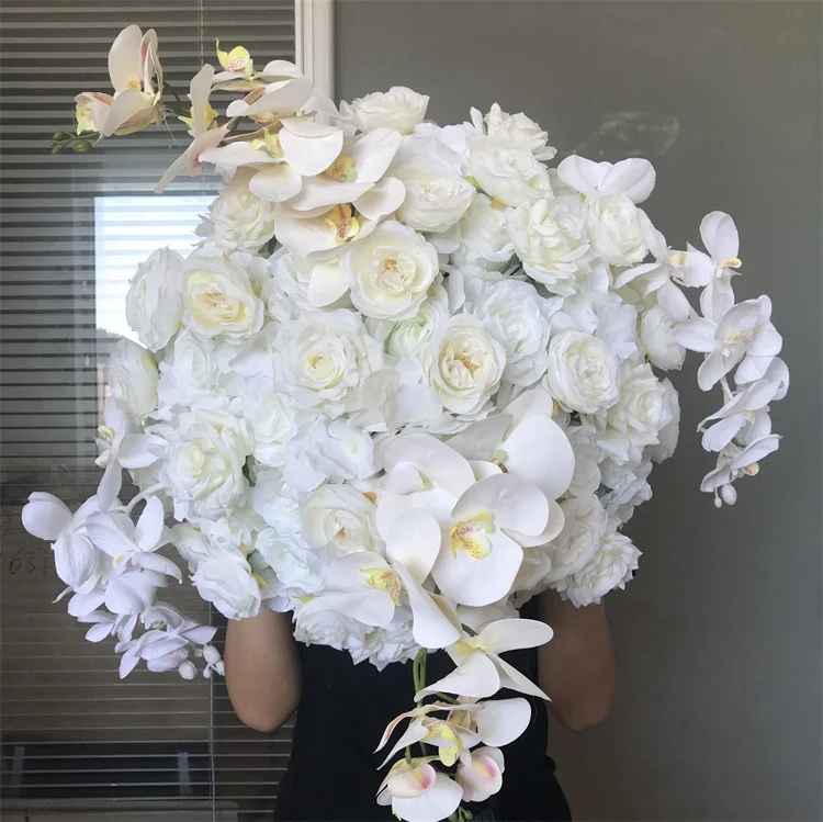 YR 2501 Table Floral Centerpiece Wisteria Orchid Hanging Flower Ball Customized Wedding Decoration And Events Decor