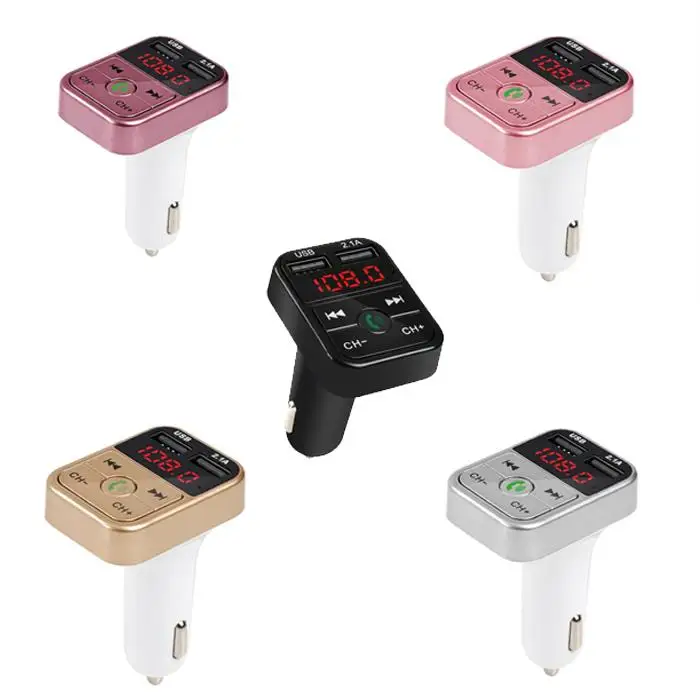 
PSDA Led Display wireless Car Handsfree FM Transmitter Car MP3 Player Pink MAX Black White 