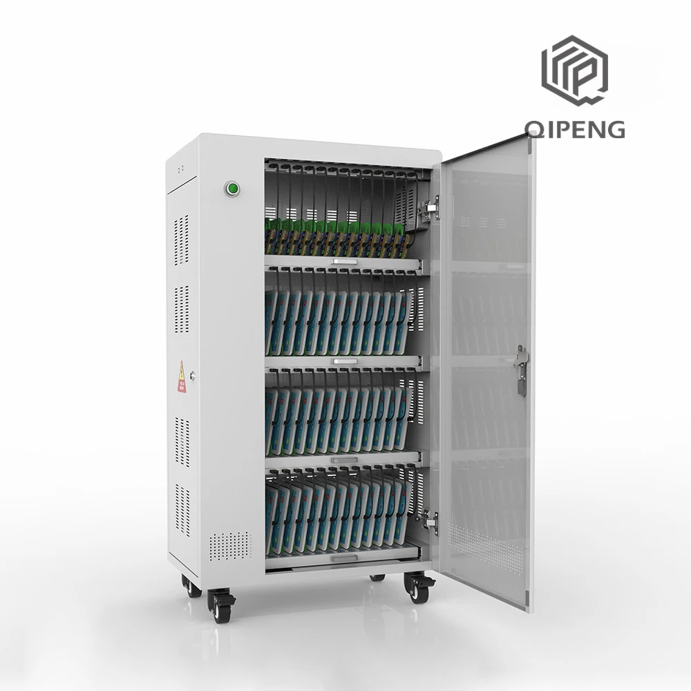 OEM Tablet Phone Laptop Charging Cart Cabinet With Movable Wheels Charging Station for Multiple Devices