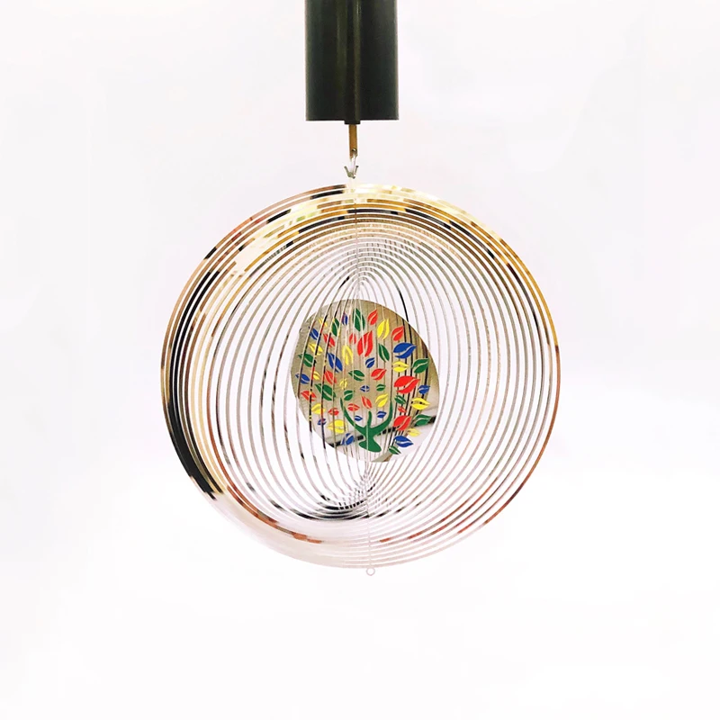 New Arrival Fancy Christmas Decoration 3D Hanging Ornament Wind Spinner