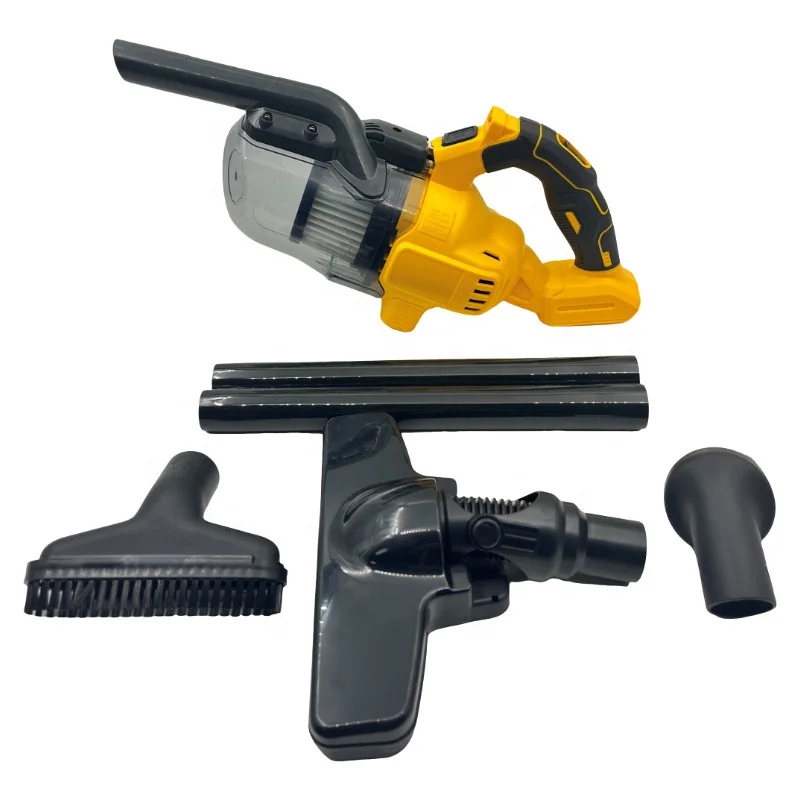 Portable cordless lithium battery vacuum cleaner, handheld brushless household car multifunctional electric vacuum cleaner