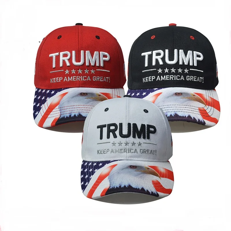 
Hot Selling Trump Baseball Hat From The us Presidential Election USA Sun Shade Eagle Print Hat Custom Hats 