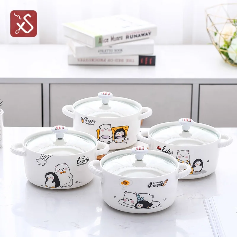 Luxury Breakfast Pasta Dessert Soup Sugar Flower Candy Ice Cereal Shape Noodle Soup Anime Snacks Ceramics Small Bowl